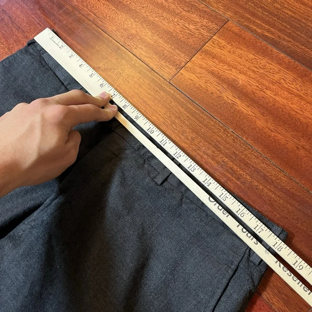 Suitsupply Pants Mens 36x27 Gray Wool Vitale Barberis Canonico Trousers Preppy